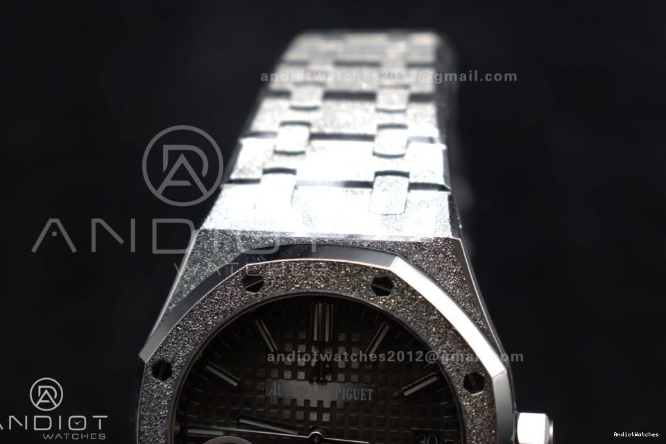 37mm Grey SS on Textured 15454 SS APSF Frosted Oak Edition Super 1:1 Bracelet SA3120 Dial Royal Best Clone Lightweight 1031 0429